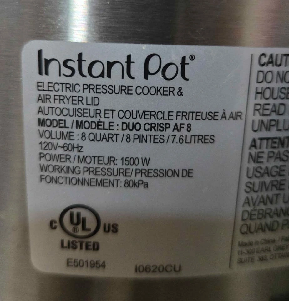 Instant Pot Duo Crisp AF 8 - photo 2