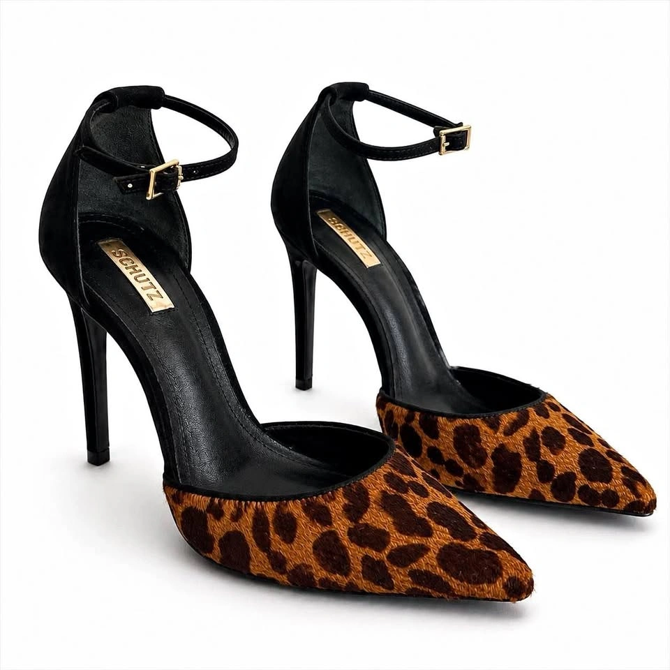 SCHUTZ Leopard Print pumps size 7