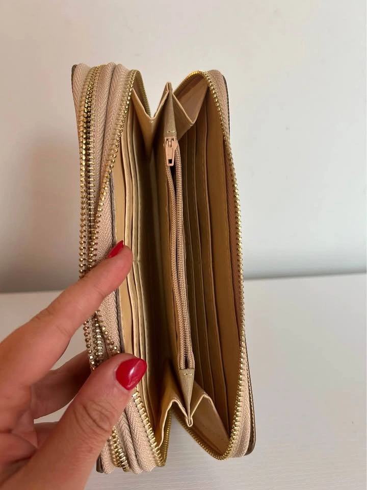 Coach Y2K Op Art Wallet Metallic Gold - photo 4