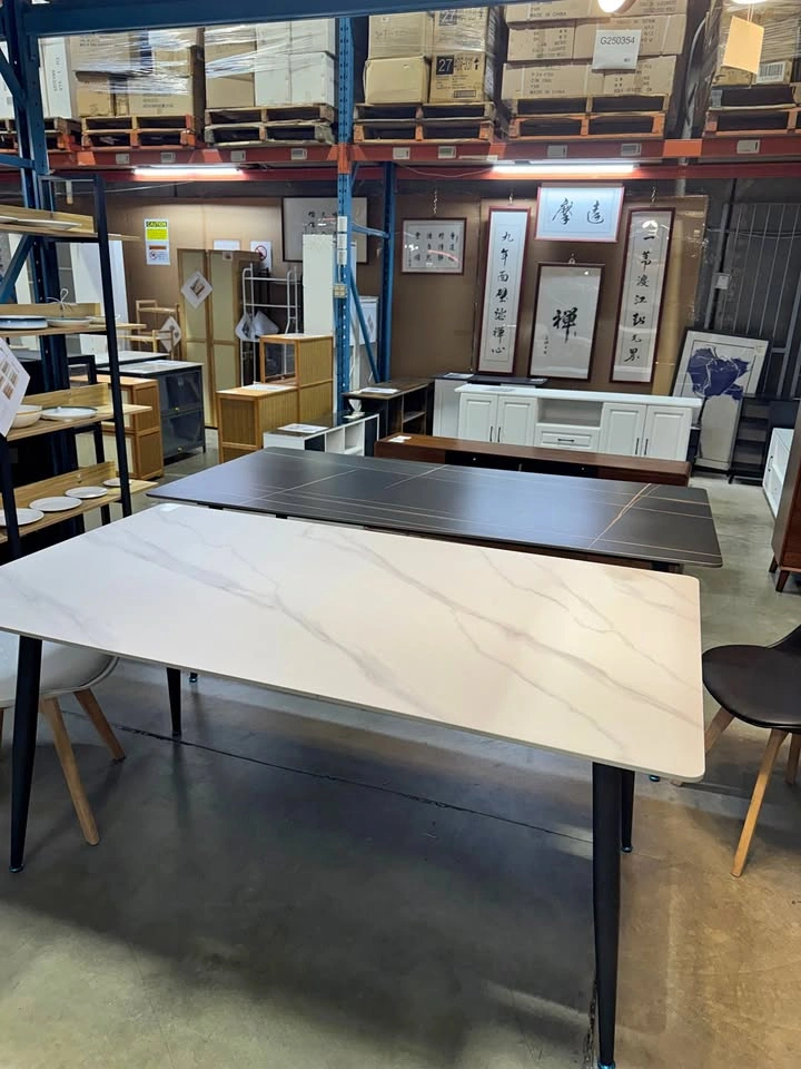 C4411 LDF024 Contemporary Dining Table with Rock Plate