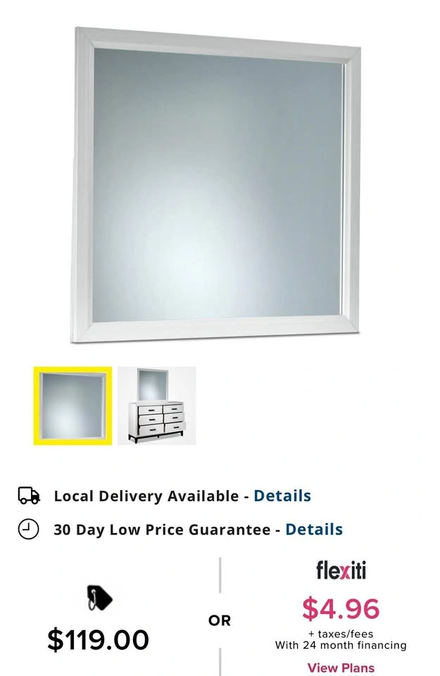 Large Mirror 39x35.25