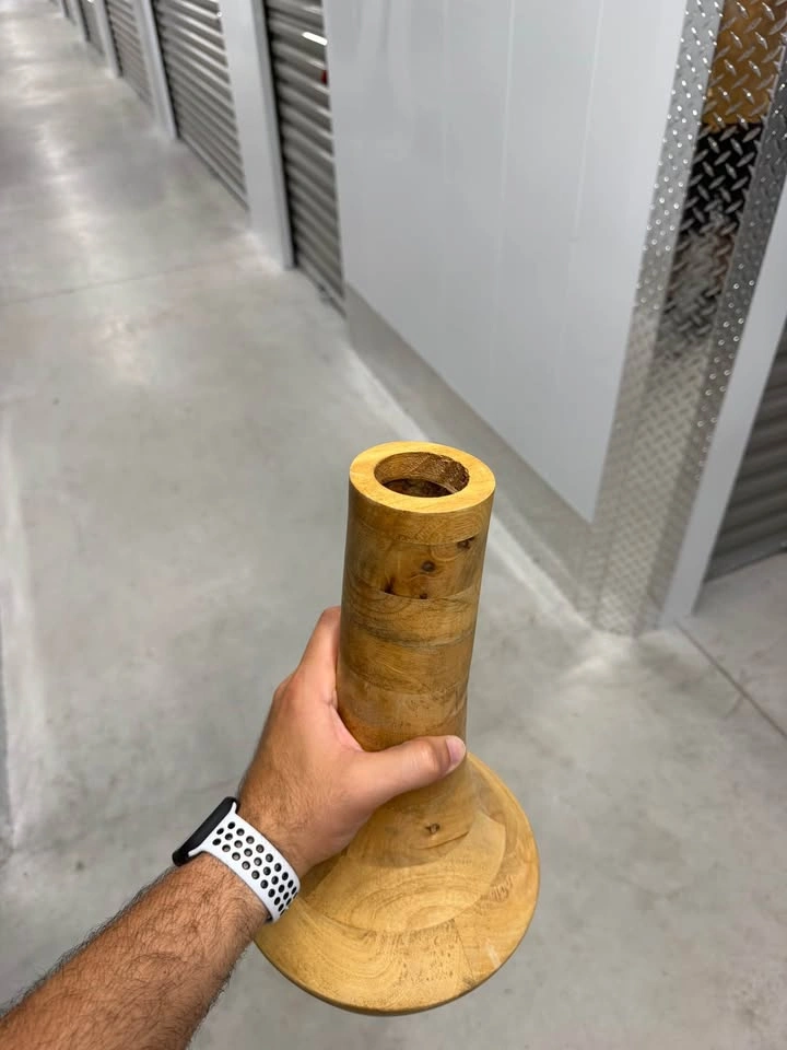 Decorative wooden vase - photo 4
