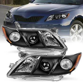 Toyota Camry 2007-2009 Black Housing Headlights Pair - photo 3