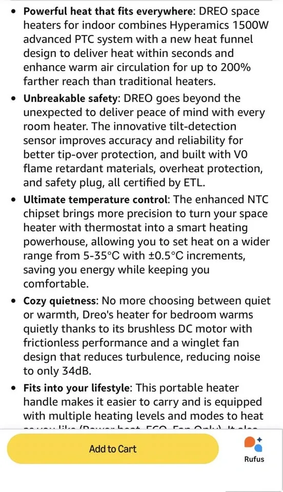 Heater DREO - photo 3