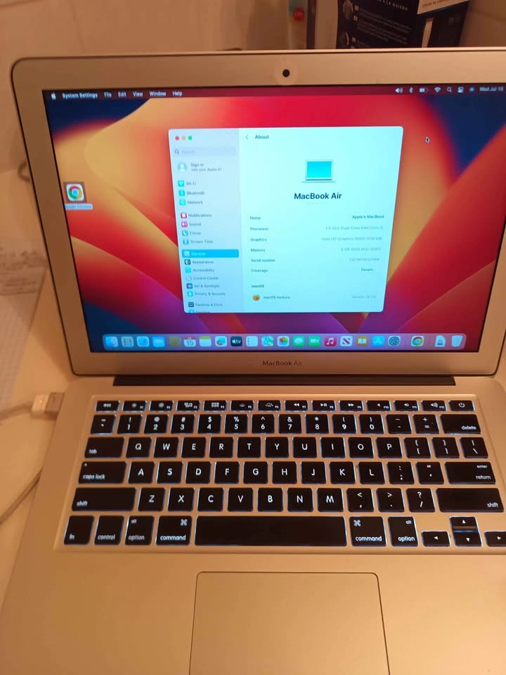 MacBook Air 13-inch i5 8GB RAM 128GB SSD MacOS Ventura - photo 2