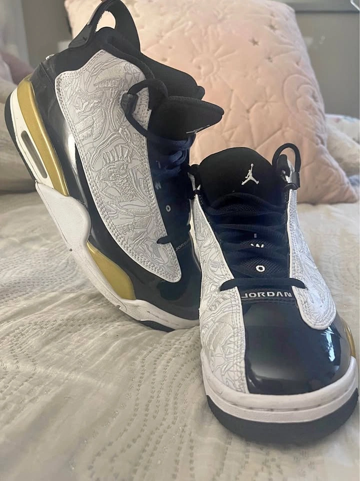 Jordan Dub Zero Black Gold White