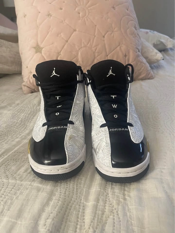 Jordan Dub Zero Black Gold White - photo 2