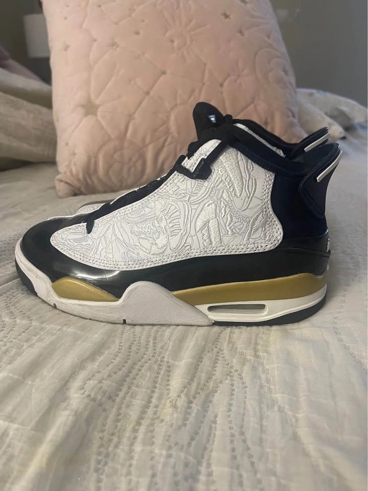 Jordan Dub Zero Black Gold White - photo 3