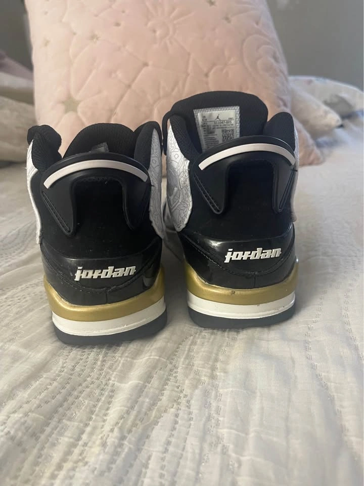 Jordan Dub Zero Black Gold White - photo 4