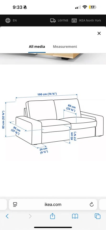 IKEA KIVIK Sofa MOVING SALE - photo 5