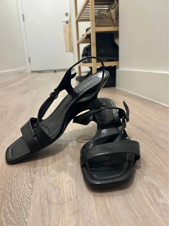 Franco Sarto Black Wedge Sandals - photo 3