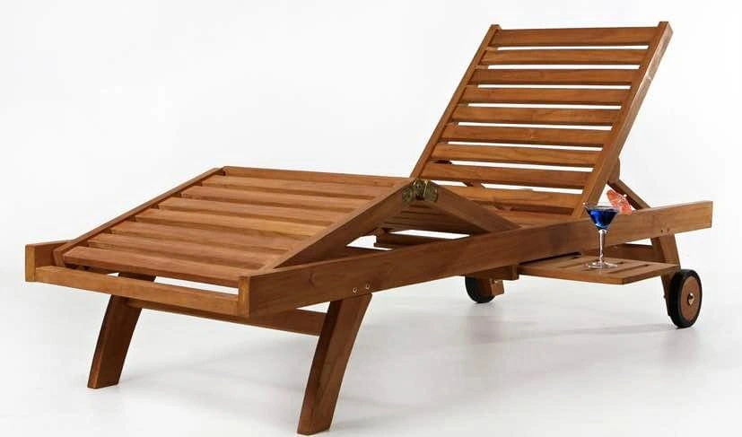Teak Chaise Lounger