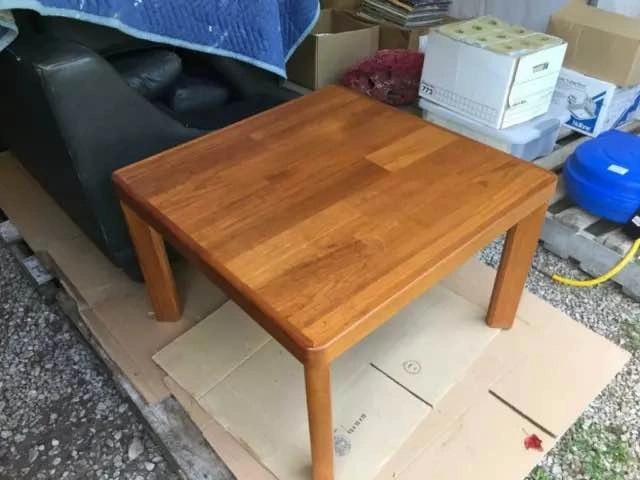 Solid Teak End Table