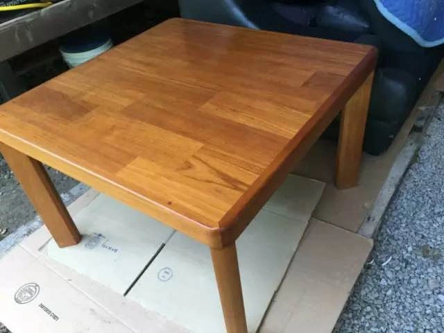 Solid Teak End Table - photo 2
