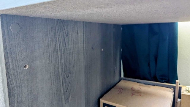Computer Desk with Hutch – Grey Woodgrain - photo 3
