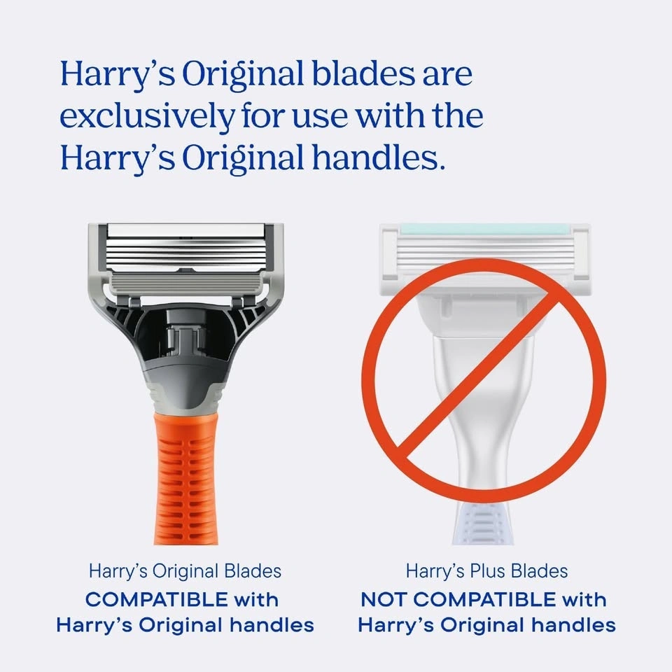 Harry's Original Men's Razor Head Refill Pack, 4 Count - photo 3