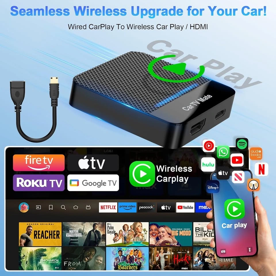 2-in-1 Car TV Mate Pro Wireless CarPlay & HDMI Adapter - photo 3