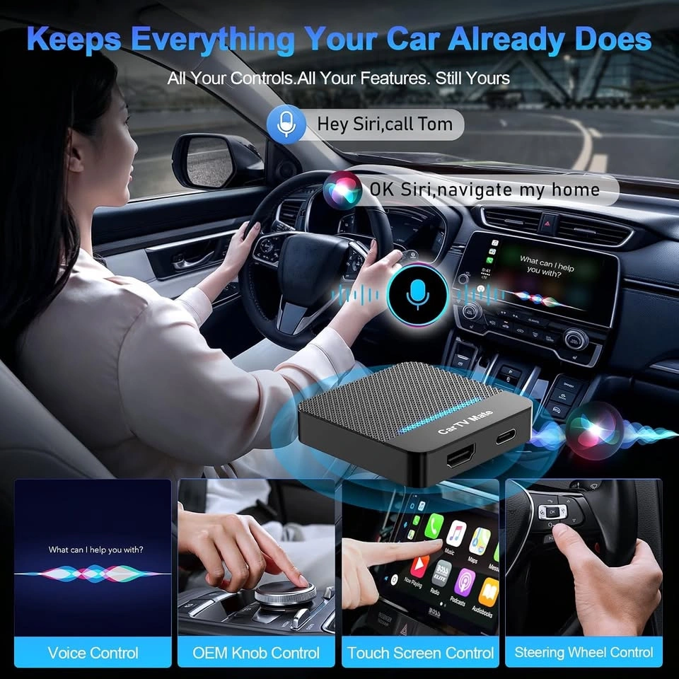 2-in-1 Car TV Mate Pro Wireless CarPlay & HDMI Adapter - photo 4