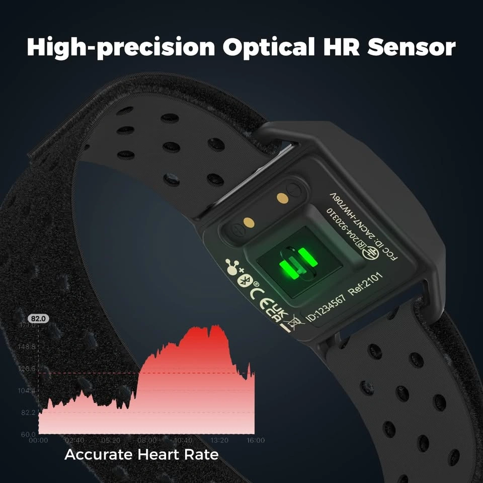 COOSPO Armband Heart Rate Monitor, Bluetooth ANT+ HR Optical Sen - photo 5
