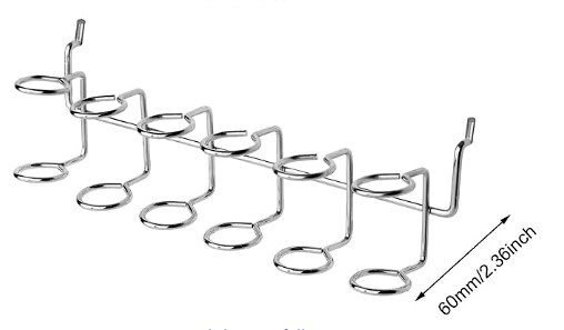 Six-Tool Multi-Tool Holder Accessory for Peg Board