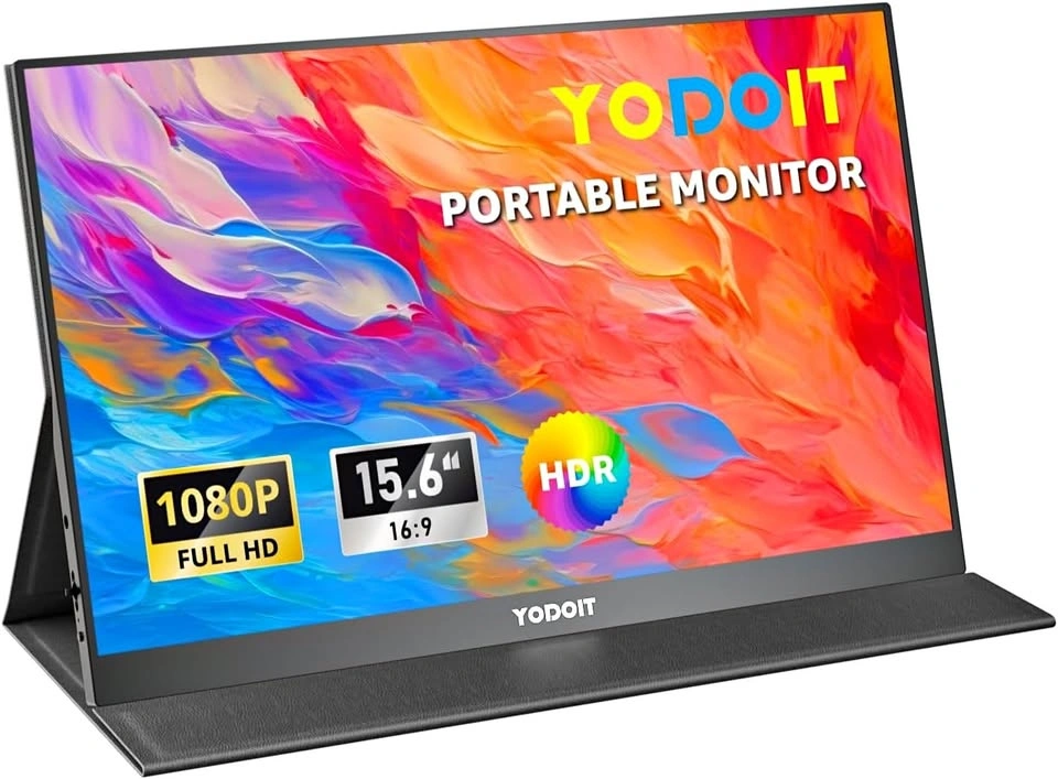 Portable Monitor for Laptop USB Type C and Built-in Speakers