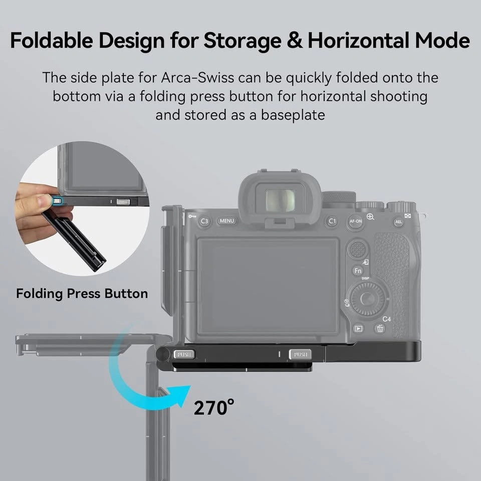 SMALLRIG Camera Foldable L-Bracket for Sony Alpha 7R V/7 IV - photo 4
