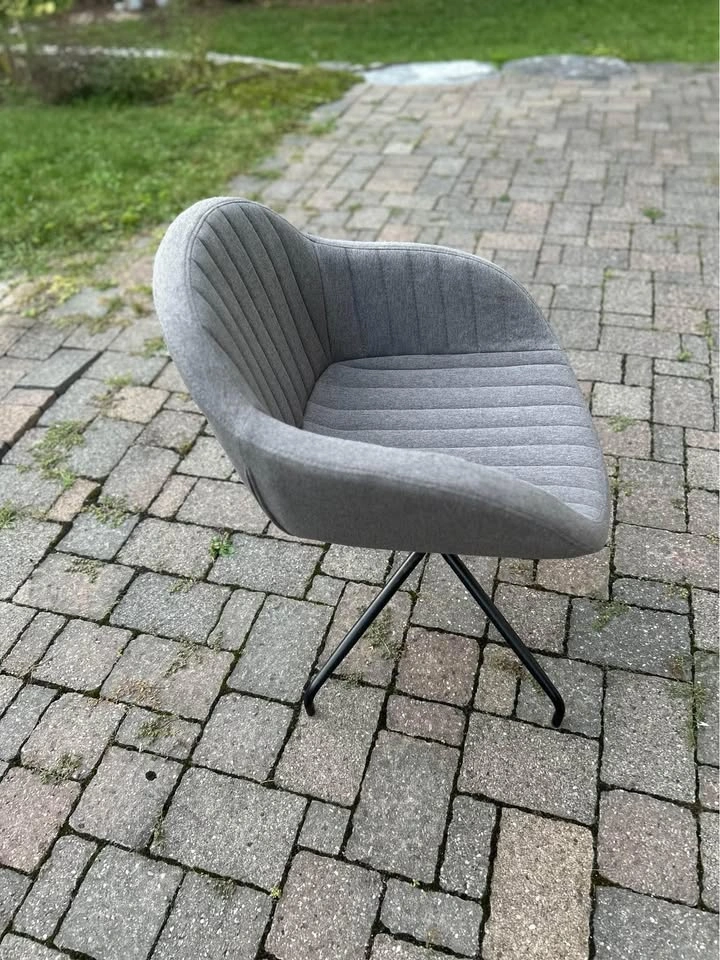 Grey Chair with Black Legs - photo 2