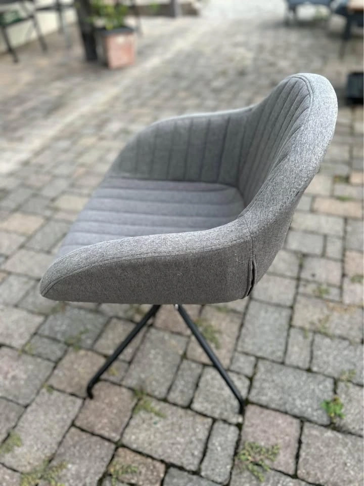 Grey Chair with Black Legs - photo 3