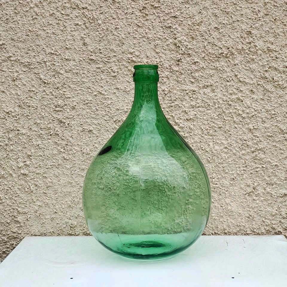 Antique French hand blown Demijohn