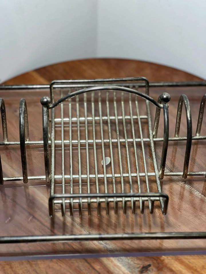 MCM Vintage Lucite & Chrome Buffet Caddy / Utensil Organizer - photo 4