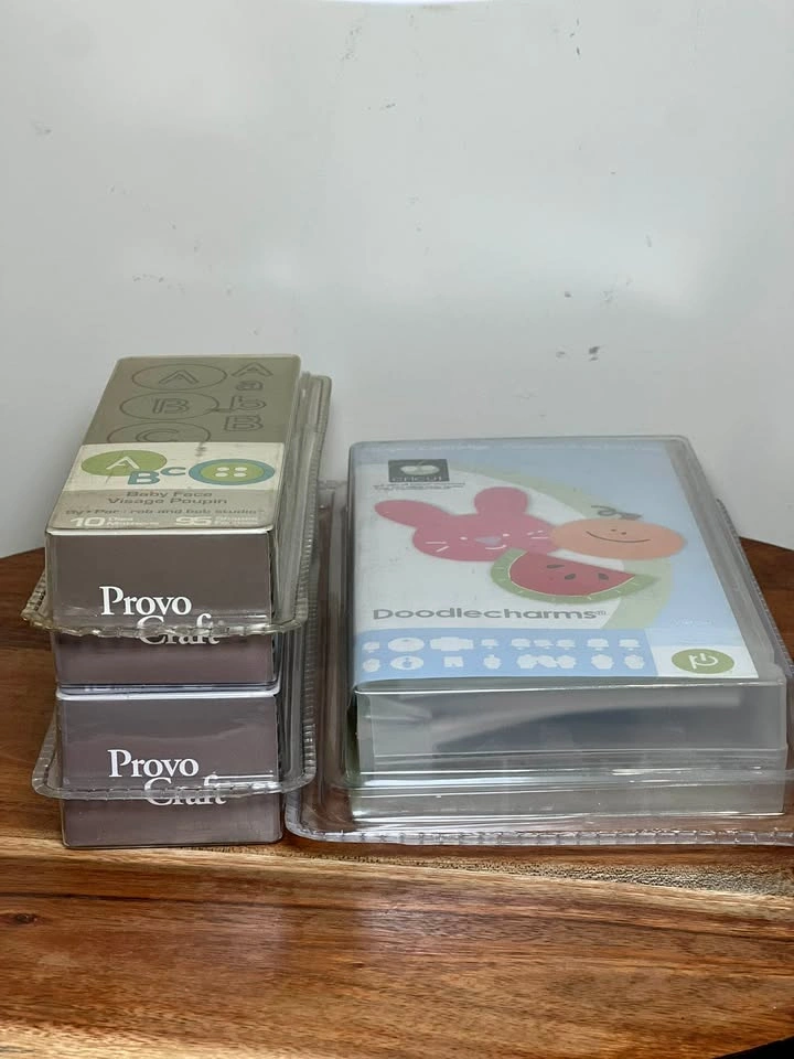 Cricut Doodlecharms Cartridge and Provo Craft Cuttlebug Dies - photo 2
