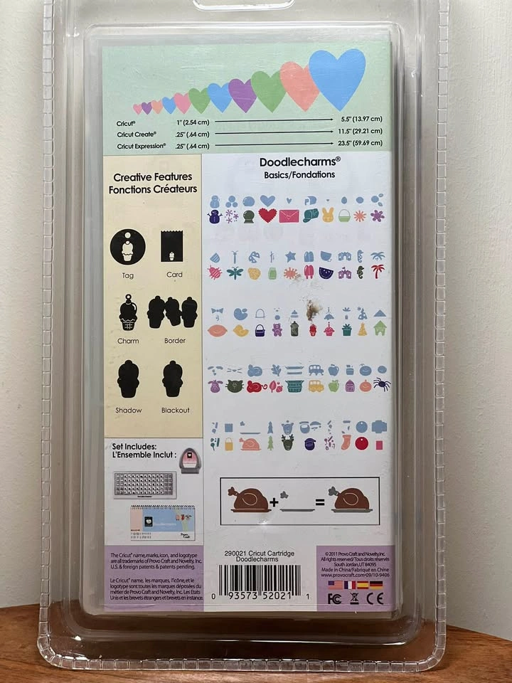 Cricut Doodlecharms Cartridge and Provo Craft Cuttlebug Dies - photo 4