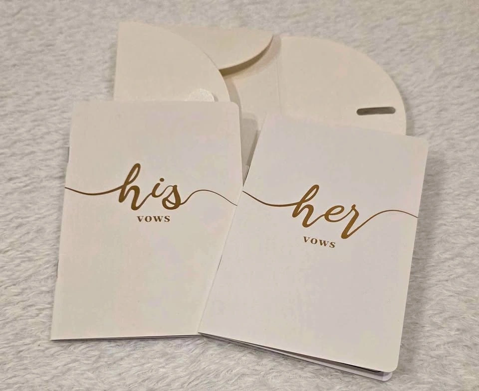 Wedding Vow Books - Ivory