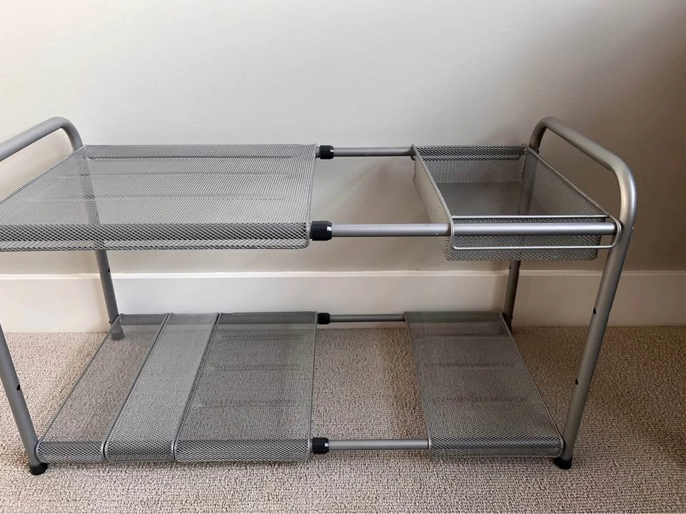 2 Expandable under sink storage racks - photo 2
