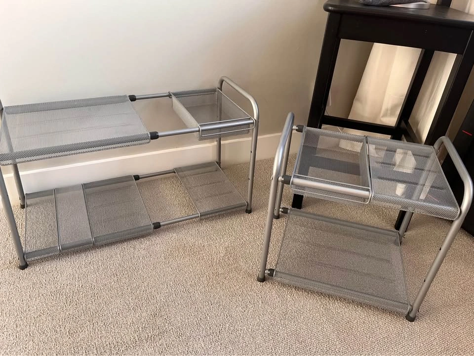 2 Expandable under sink storage racks - photo 3