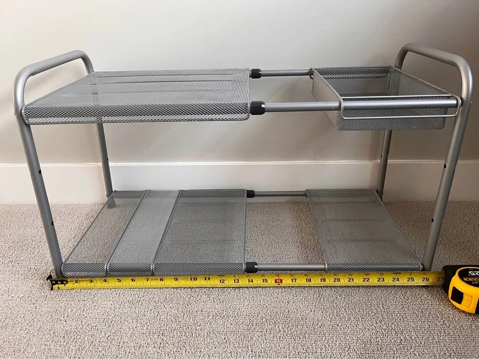 2 Expandable under sink storage racks - photo 5
