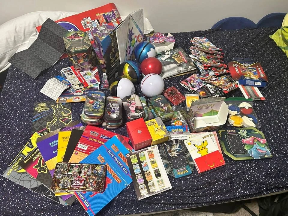 Pokémon TCG Empty Tins, Boxes & Promo Materials Lot