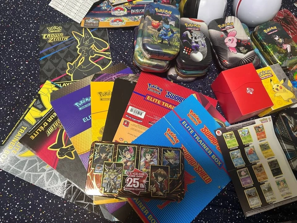 Pokémon TCG Empty Tins, Boxes & Promo Materials Lot - photo 3