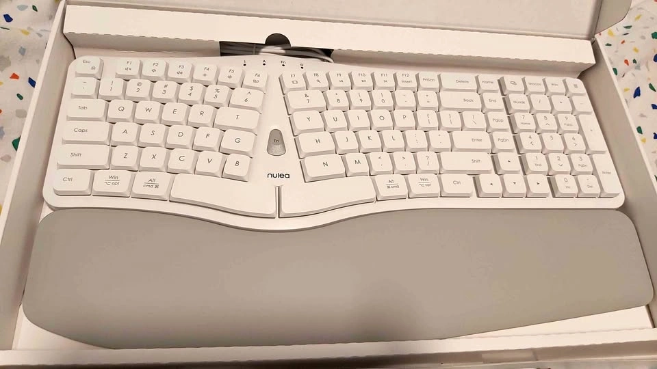 Wired Ergonomic Keyboard (white)