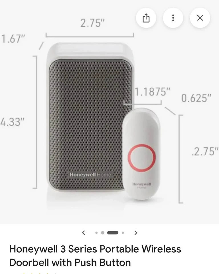 Brand New Sealed Box - Honeywell Portable Wireless Doorbell - photo 3