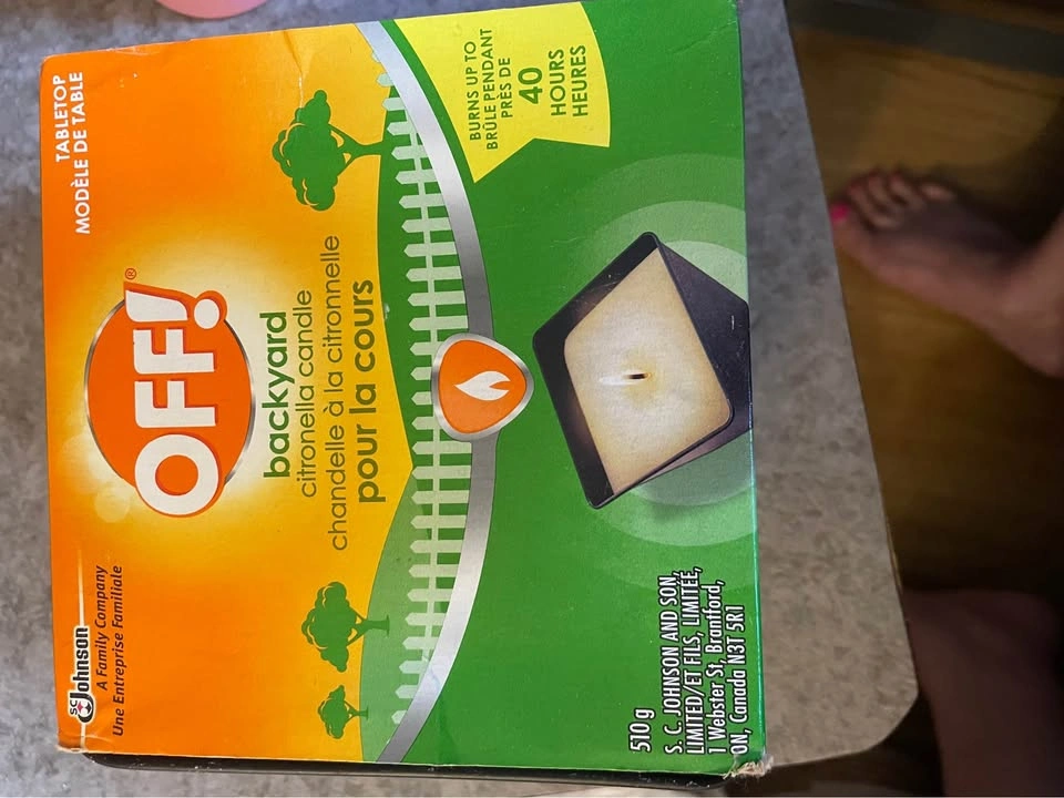Brand New! OFF Citronella Candle (40hrs+) For Outdoor Table - photo 2