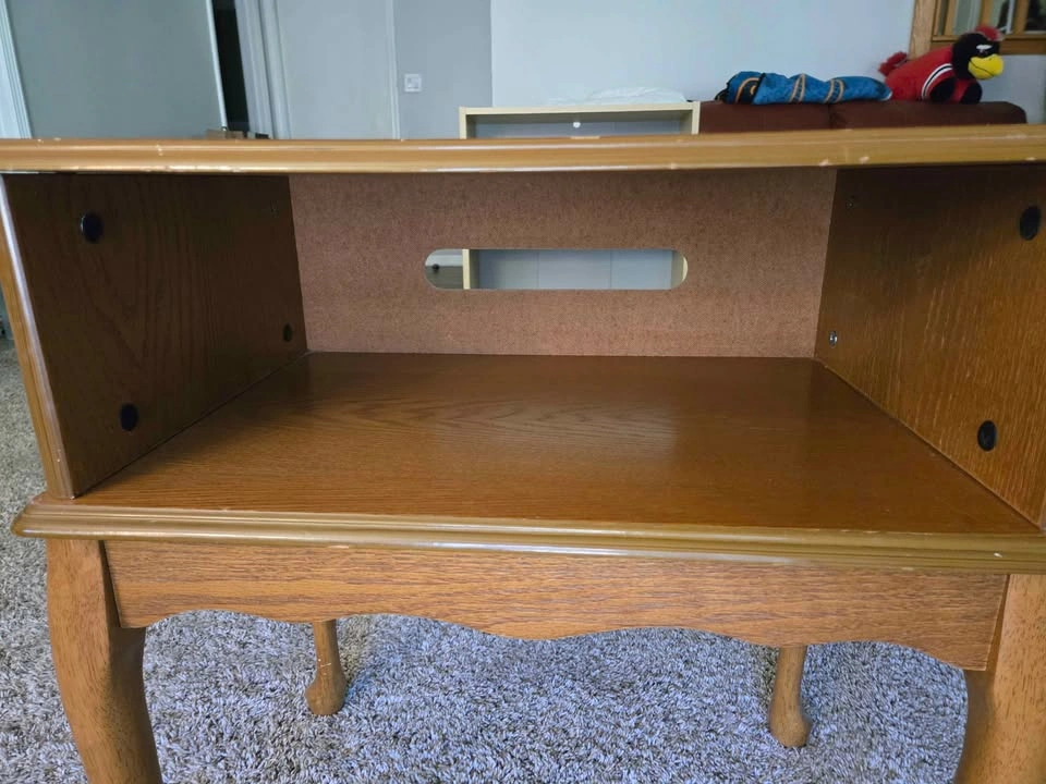 Wooden Bedroom Side Table - Brown - photo 2