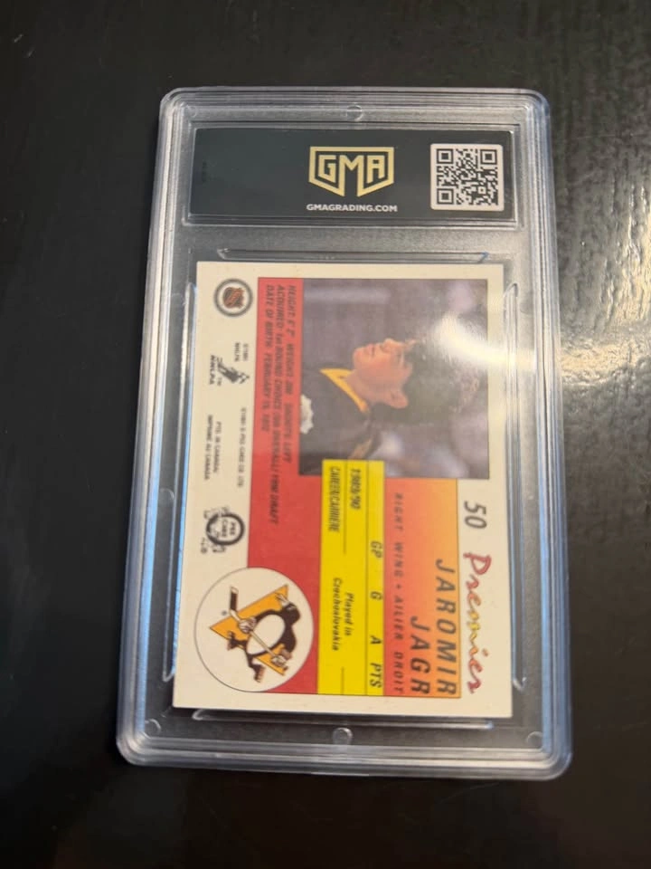 1990-91 OPC Premier #50 Jaromir Jagr RC | GMA Graded GEM MINT 10 - photo 2