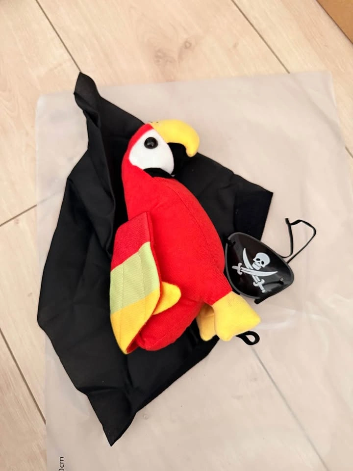 Pirate Parrot Plush Toy Prop