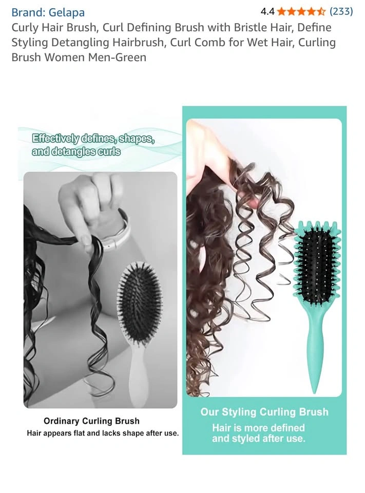 Curling Comb Styling Brush - photo 3