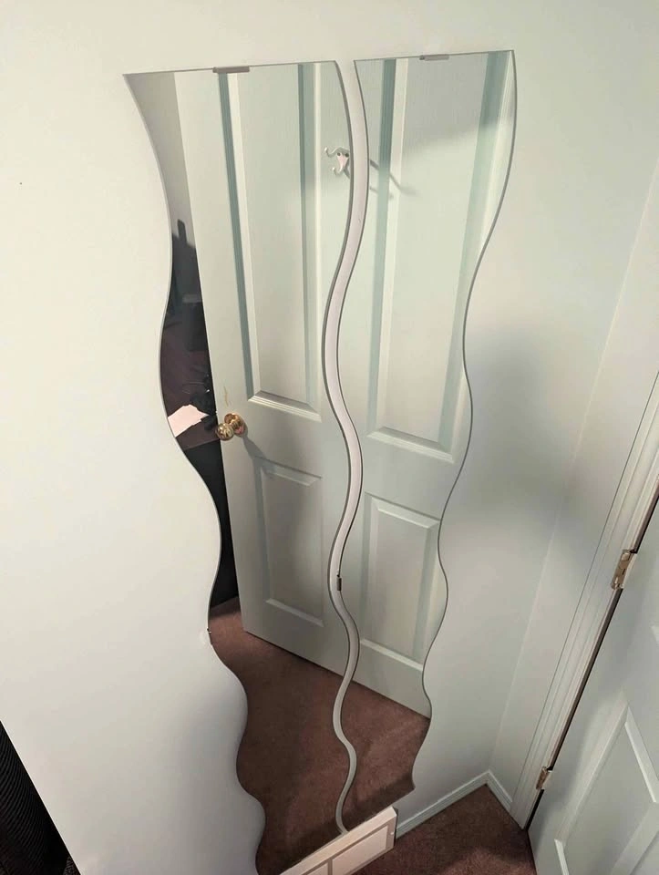 IKEA Krabb Wavy Mirrors (Discontinued) - Set of 2