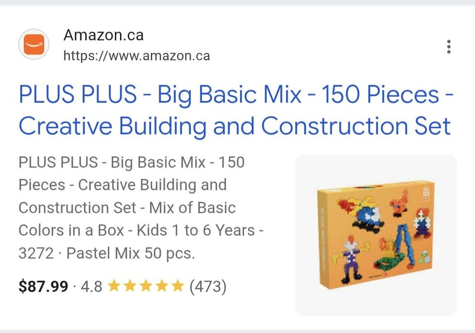 PLUS-PLUS Big Basic Mix Building Set, 150 Pieces - photo 5