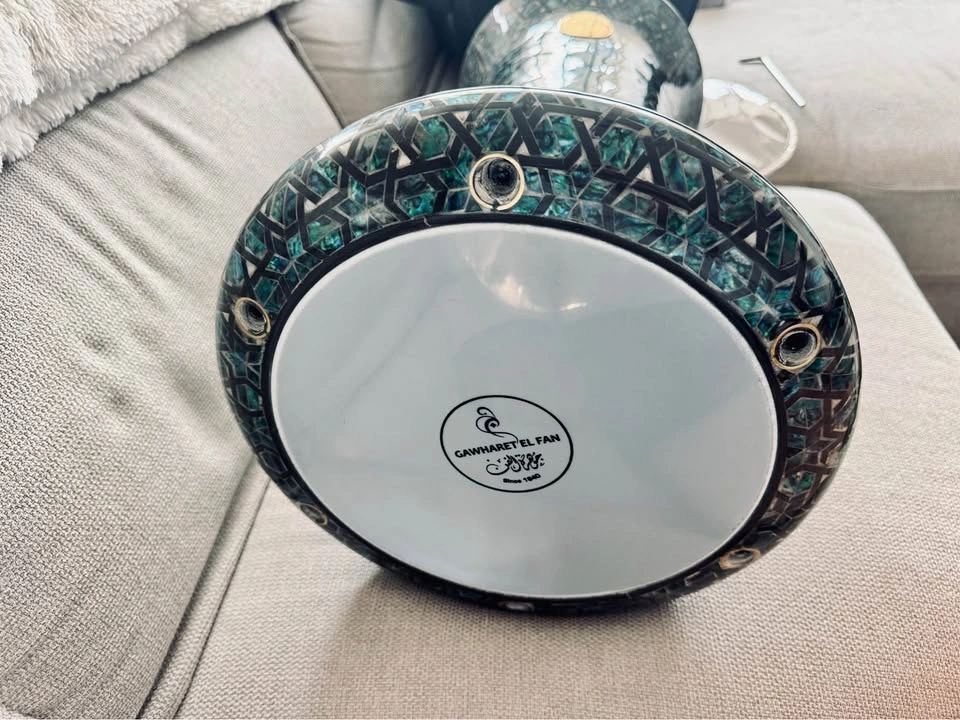 Gawharet El Fan Sambaty Dumbek/Darbuka 23cm | Blue Mother of Pea - photo 3