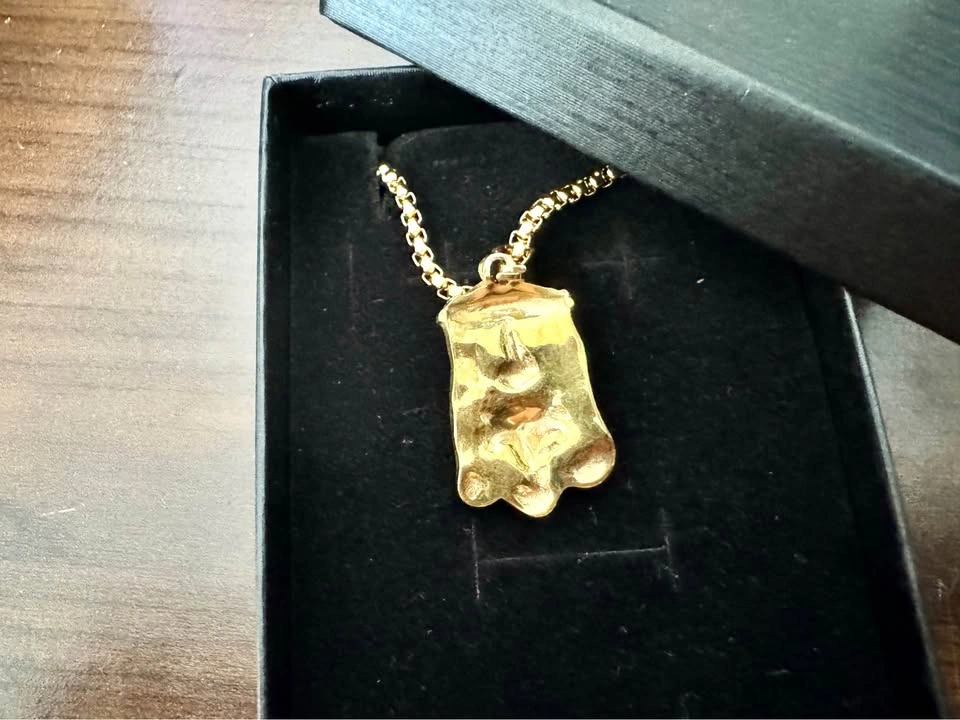 Jesus Piece Pendant – 18K Gold Plated - photo 4