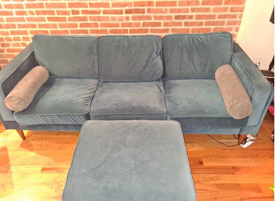 Albany Park Blue 3+ Seater Sofa